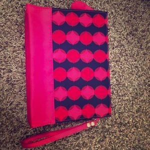 New Avon LLC hot pink handbag.